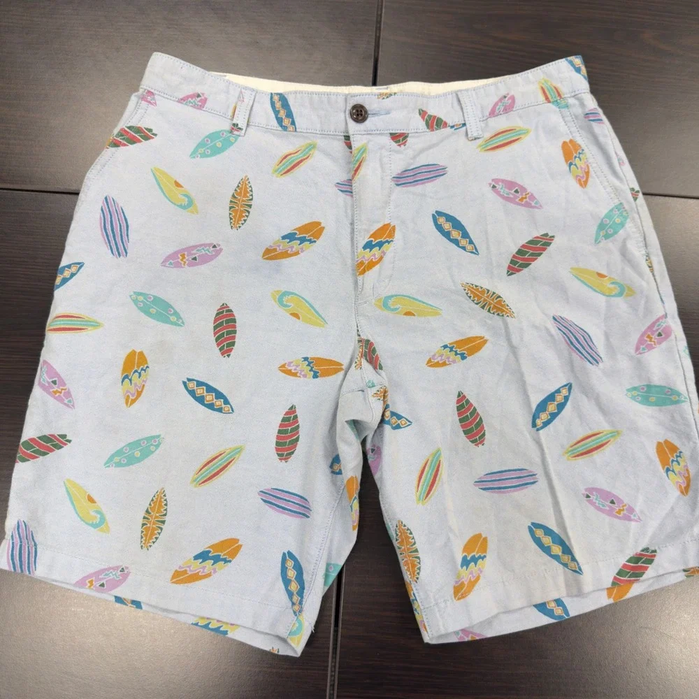 Dockers‎ Surfboard Print Shorts Casual Summer Beach Vacation Mens Size 34 Levi's
